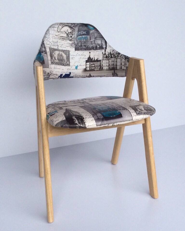 COMPASS chair Designed by Allan Gould in 1949 Price: 1.200.000/pcs Wood, fabric