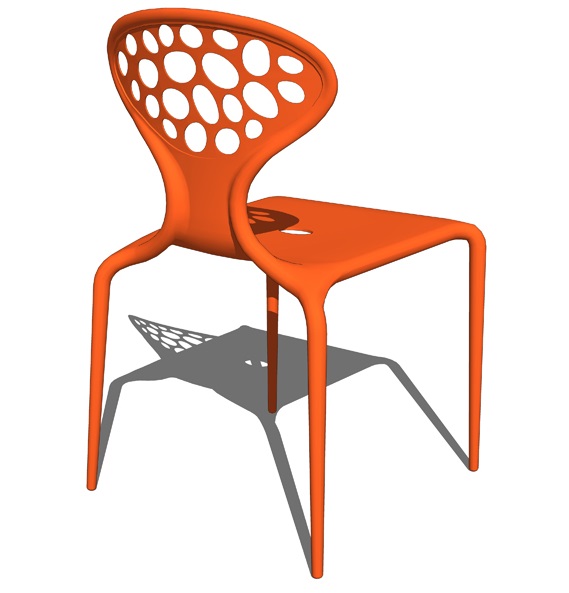 SUPERNATURAL CHAIR Designed by Ross Lovegrove (470 x 460 x 820) mm Plastic Price: 950.000 VND