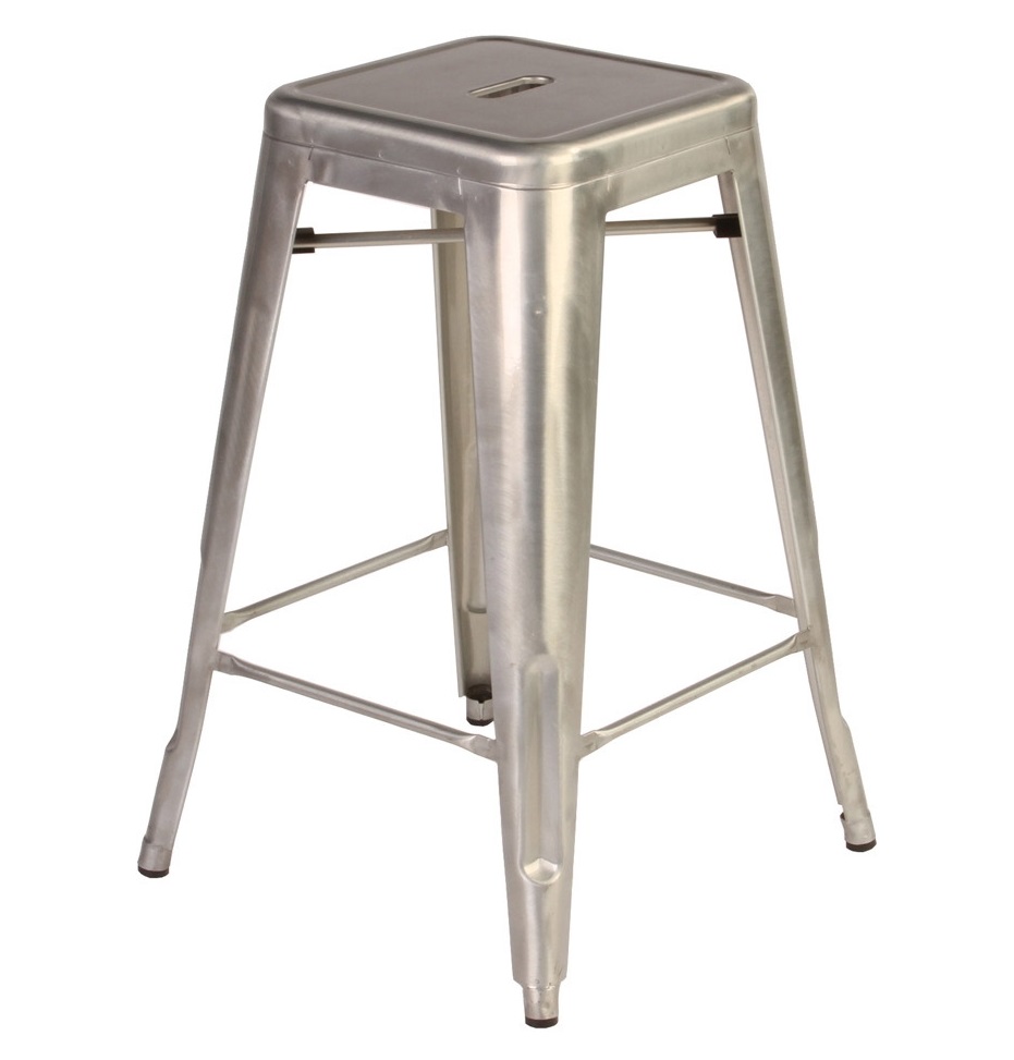 TOLIX H STOOL - Metal colour Designed by Xavier Pauchard 450 x 450 x 760 mm Painted steel, Metal colour Price: 1.200.000 VND