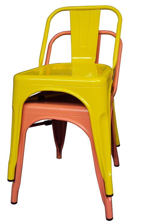 TOLIX STOOL WITH BACKREST Designed by Xavier Pauchard 570 x 440 x 700 mm Painted steel, metal colour Price: 800.000 VND