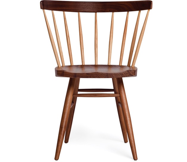 NAKASHIMA CHAIR Originally designed for Knoll in the late 1948 by George Nakashima. Dimensions Height 75.5cm x Width 57cm x Depth 51cm Seat Height 42cm Oak solid wood, walnut colour Price: 2.500.000 VND/pc