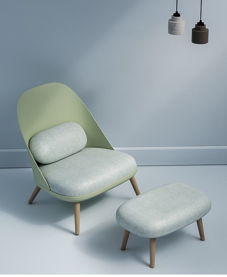 Colmar armchair - light green